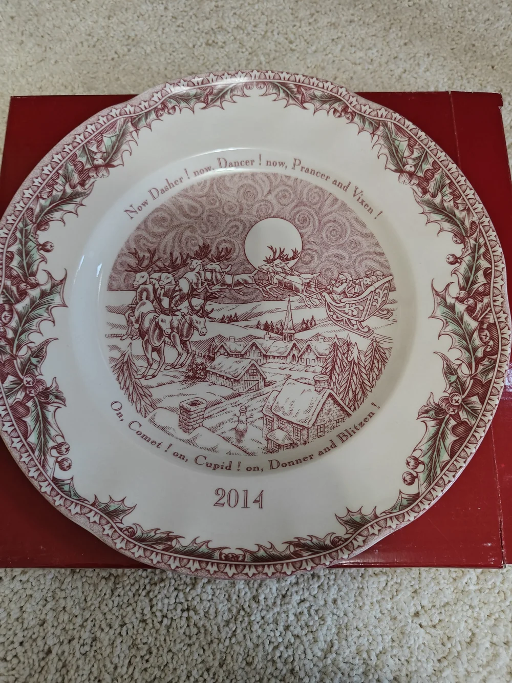 Johnson Brothers Collector Plate 2014